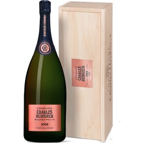 Champagne Rosé Millésimé Jeroboam Wooden Case 2006 Charles Heidsieck 3 L