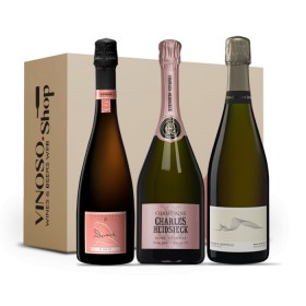 3 BOTTIGLIE DI CHAMPAGNE San Valentino Champagne Rosé 0,750 L