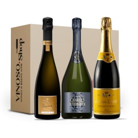 3 BOTTIGLIE DI BOLLICINE FRANCESI Champagne-Cremant Brut 0.750 L