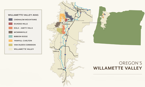 VINOSO.Shop today would like to introduce you to the Willamette Valley